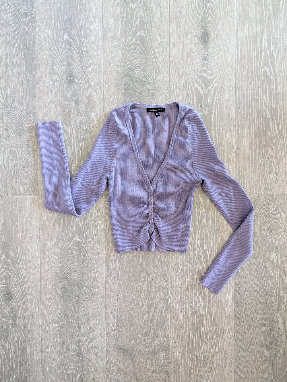 Kendall & Kylie Purple Long Sleeve Shirt - S